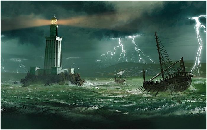 Семь чудес света Александрийский маяк (2)