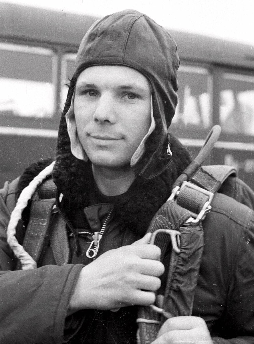 Foto-YUriy-Gagarin-vo-vremya-trenirovki-v-aprele-1961-goda