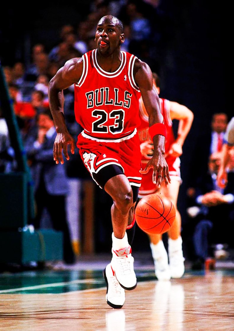 Майкл Джордан в составе "Чикаго Буллз". 
